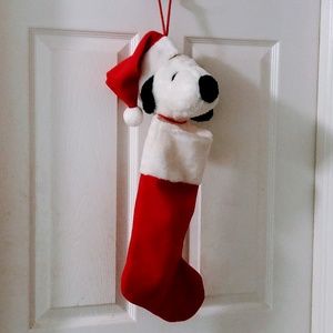 Snoopy Peanuts Plush Christmas Stocking